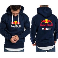 Felpa con cappuccio sportiva con logo Red Bull