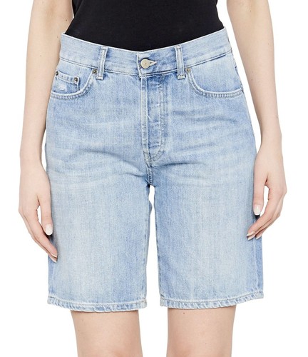 Shorts donna blu dondup - blu,