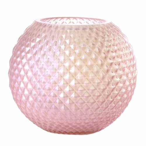 Vaso vetro sfera rosa - vaso, in
