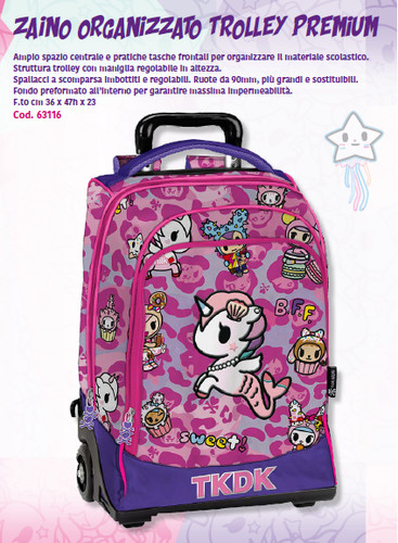 Zaino trolley tokidoki - zaino,