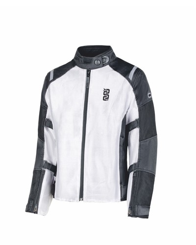 Giacca moto tessuto flow - in,