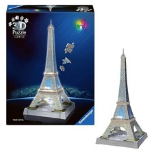 Puzzle 3D Iconics Tour Eiffel Led RAVENSBURGER - X58488 GIODICART