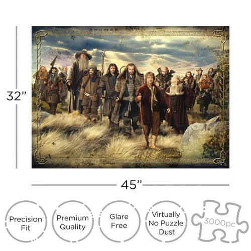 Hobbit 3000 pezzi puzzle - pezzi,