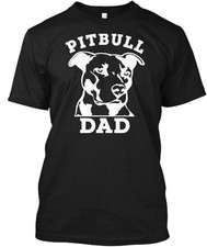 T-shirt Pit Bull Dad Pitbull Proprietario Made in USA taglia dalla S alla 5XL