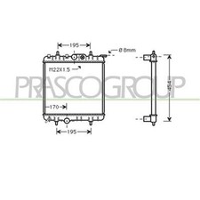 Radiatore Per Peugeot 206 Dal 1998 Al 2009 Pg009r005 133037