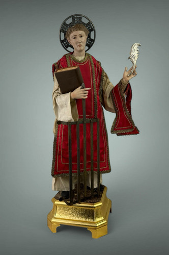 Statua figura vestita san - figura,