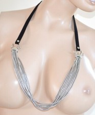 Collana lunga donna nera