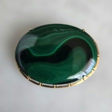 Spilla giapponese malachite - in,
