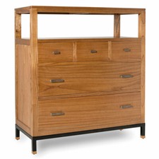 CASSETTIERA VINTAGE LEGNO MASSELLO E FERRO INDUSTRIAL 100X45h110 Mobili etnici