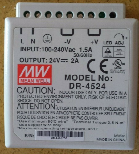 Alimentatore meanwell volt - meanwell, 24