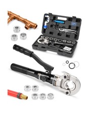 Raccordi idraulici per tubi in rame pressa kit di utensili a crimpare per 1/2, 3/4, 1" PEX P...