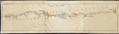Mappa manoscritta viaggio - manoscritta,