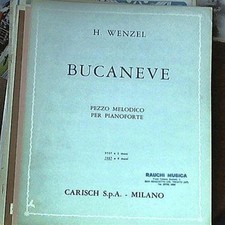 Spartito wenzel bucaneve - wenzel,