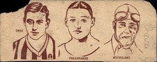 figurina cartella Tombola anni '30 #23 Orsi/Calligaris/Nuvolari