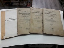TRATTATO DI ANATOMIA TOPOGRAFICA medico-chirurgica PETREQUIN 4 dispense 1858...