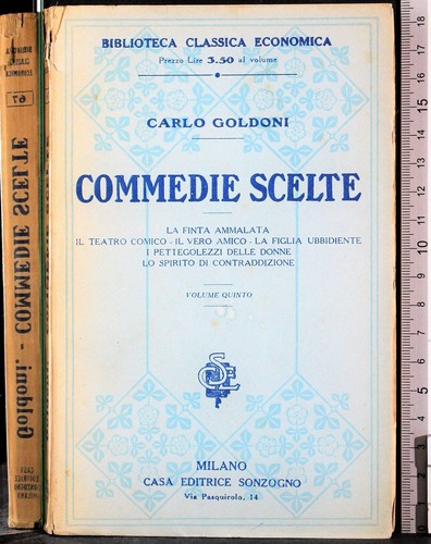 Commedie scelte vol - scelte., carlo