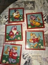 Quadretti vintage ricamati a