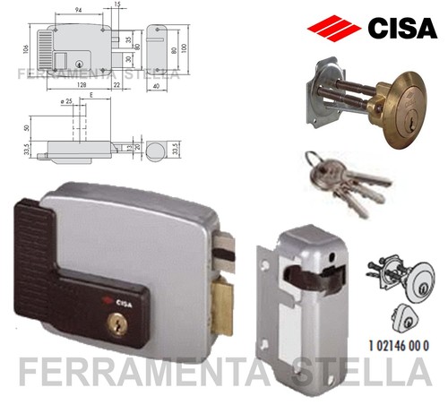 Serratura elettrica cisa 11660 - serratura,