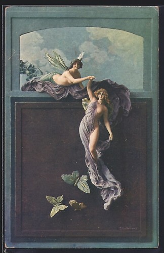 Cartolina artistica domenico - cartolina,