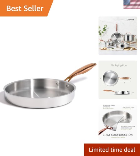 Padella acciaio inox - in, 10"