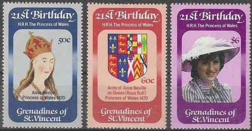 Timbres lady diana vincent - lady, st