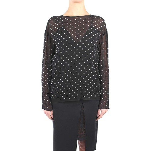 Pinko kamut blusa con pietre - pinko,