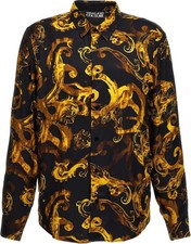 Camicia Uomo Nero/oro Versace
