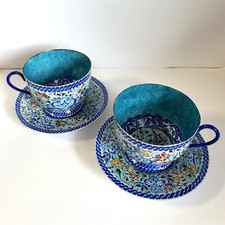 Coppia tazze tè in Rame