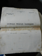 SCAT3) GENOVA MOTONAVE MARCO POLO GIORNALE PRESENZE PASSEGGERI 30 AGOSTO 1957