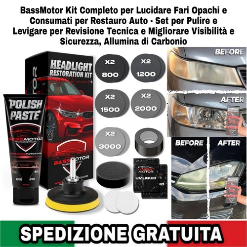 Kit per lucidare fari - lucidare,