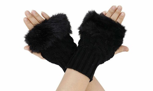 Guanti donna vegani - , pelliccia
