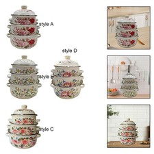 Set di 3 pentole smaltate con