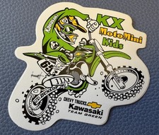 KAWASAKI Moto Mini Bike Gare Moto Racing RARO Adesivo Lucido Chevy Bambini