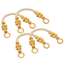 Wood Beaded Bag Handles, 18.1"