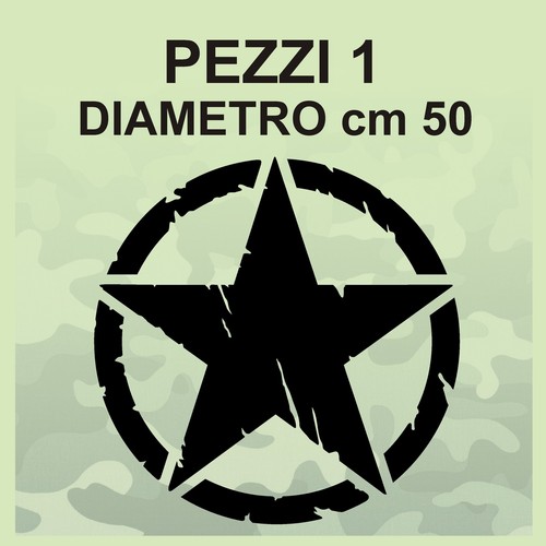 Adesivo stella militare - stella,