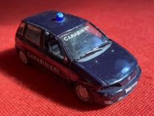 Modellino Auto FIAT PUNTO CARABINIERI in metallo Blu ruote in gomma