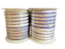 Nastri pacchi regali viola argento 2 pz nastro natalizi Natale fioraio 10 mm 5 m