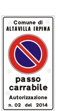 Cartello Passo carrabile a