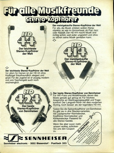 Sennheiser cuffie stereo - --, --