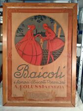 COLUSSI BAICOLI VENEZIA EMKA BONETTI MILANO MANIFESTO LITOGRAFIA ANNO 1949 BISCO