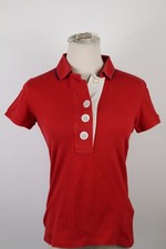 FRED PERRY  POLO MAGLIA DONNA COTONE TG L WOMAN SHIRT CASUAL VINTAGE COTONE LOGO