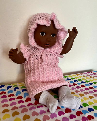 Handmade crochet baby doll - handmade,