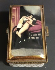 Scatolina Erotica In Porcellana Limoges Vintage