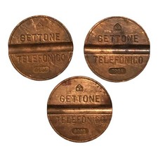 Lotto x 3 Pezzi Gettone telefonico Conio CMM 7806- 7904-￼ 8002