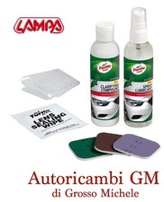 Kit Ripristino Rinnova Lucida Fari Fanali Lenti Opacizzati Ingialliti Turtle Wax