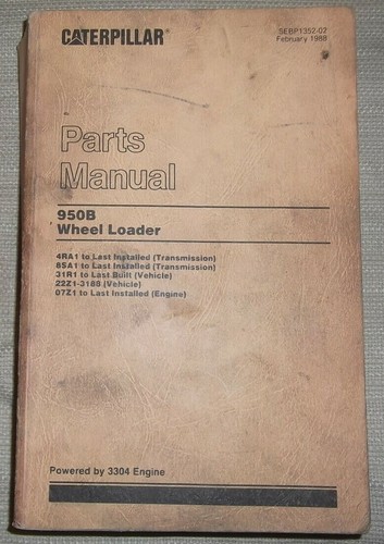 Cat caterpillar 950b manuale - caterpillar,