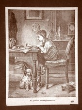 Il piccolo acchiappamosche Quadro del 1879 Autore da identificare (Doré?)