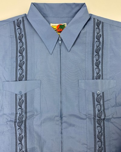 Camicia guayabera uomo blu - guayabera,