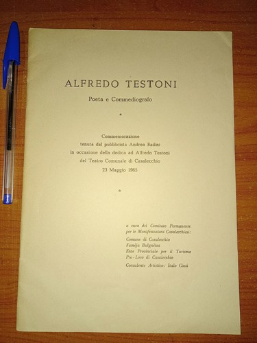 Casalecchio alfredo testoni - casalecchio,,