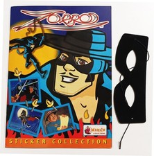 °°° Album Merlin  - Zorro  °°° 1998  completo di maschera - 4 figurine OTTIMO ++
